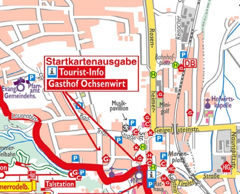 Karte Rundwanderweg