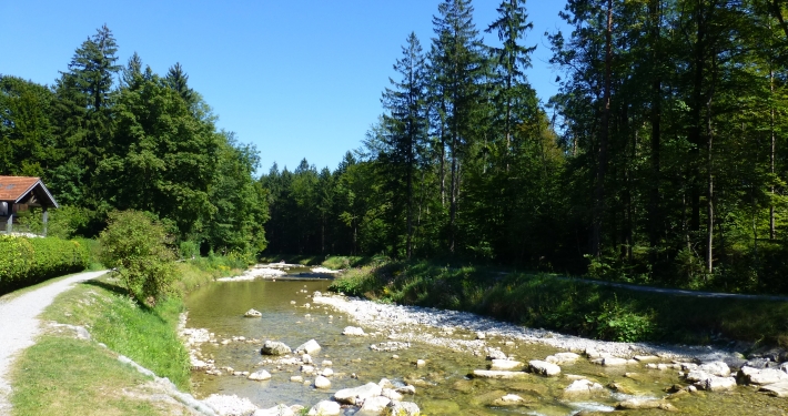 Erfrischen und Baden im Auerbach Oberaudorf