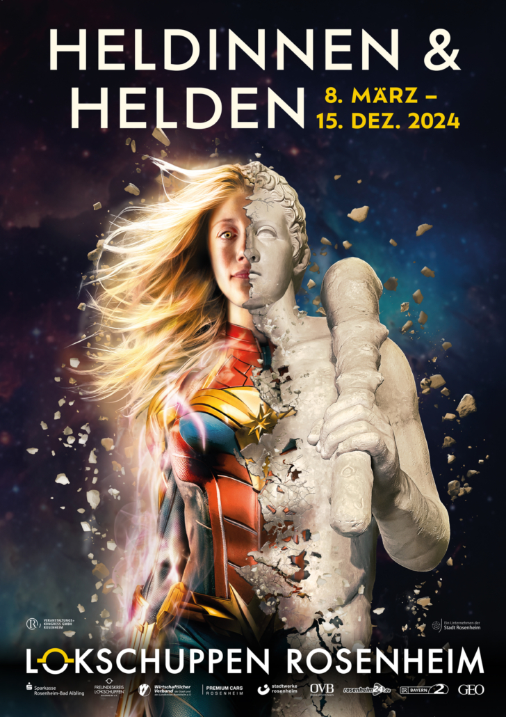 Plakat Ausstellung Heldinnen & Helden