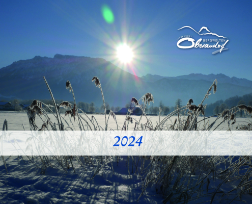 Oberaudorf, Winter in Bayern, Kalender, 2024, Kaiserblick