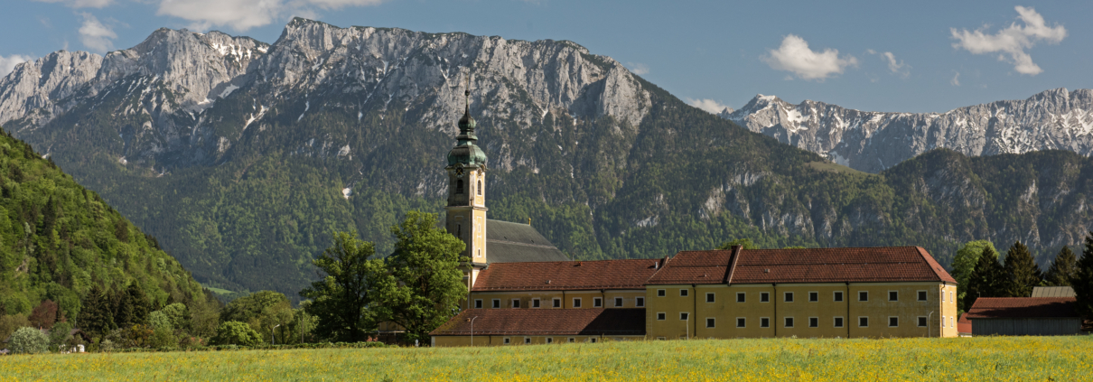 Kloster Reisach, Kaisergebirge, Frühjahrswiese Oberaudorf